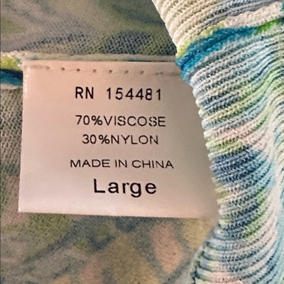 NWOT Women’s Jean-Pierre Klifa Bohemia All Season Short Sleeve Top Size Large - Picture 9 of 9